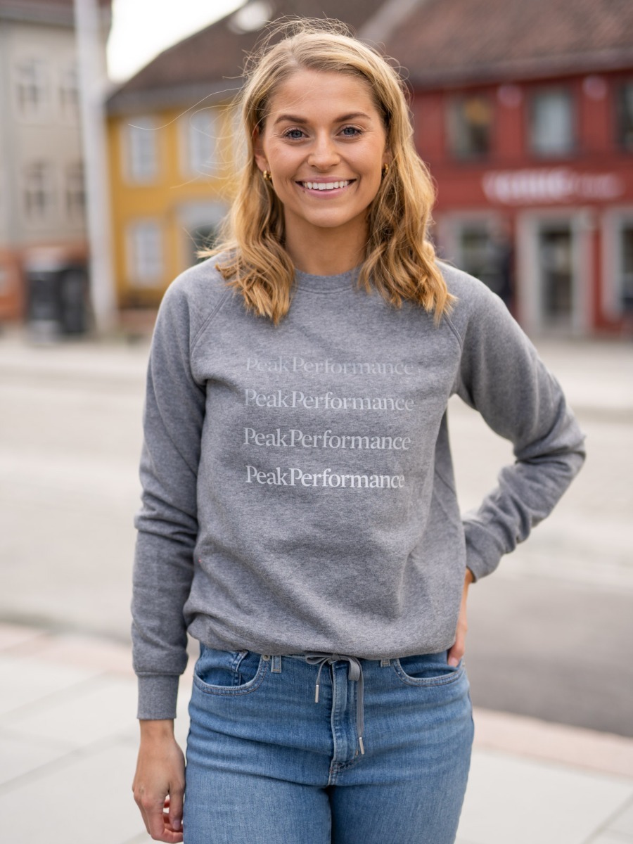 Peak Performance Gound Crew Grey Melange