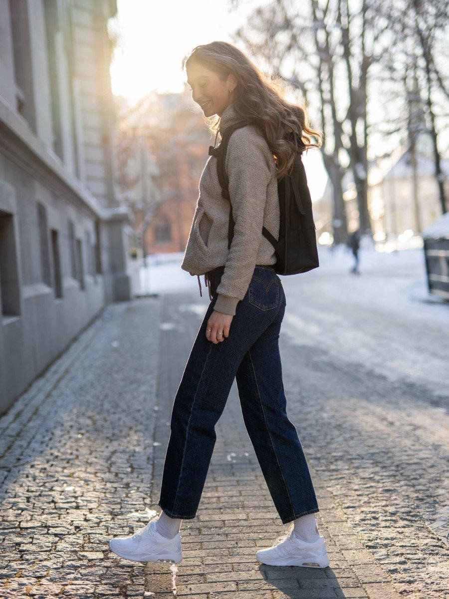 Peak Performance Original Pile Half Zip Hood Celsian Beige
