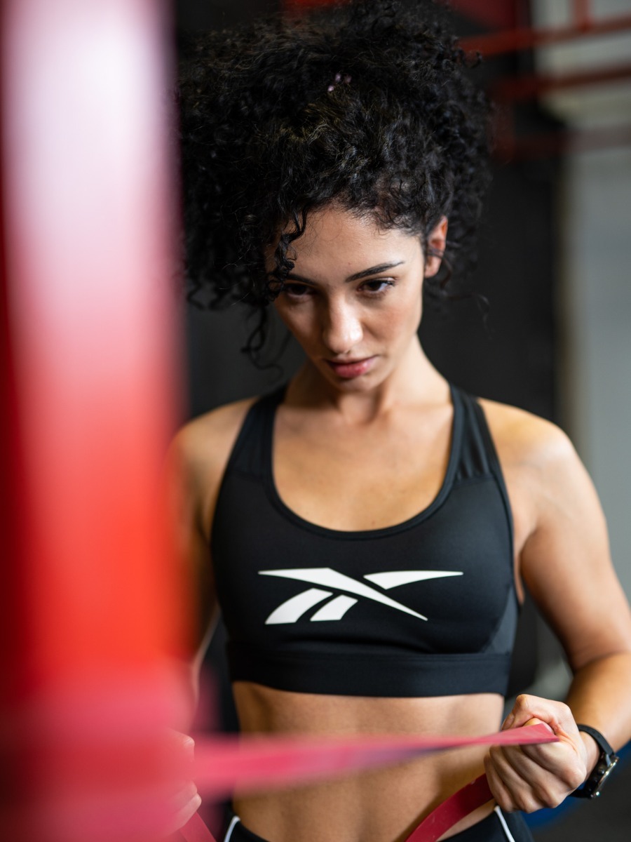Reebok Hero Racer Pad Bra Black