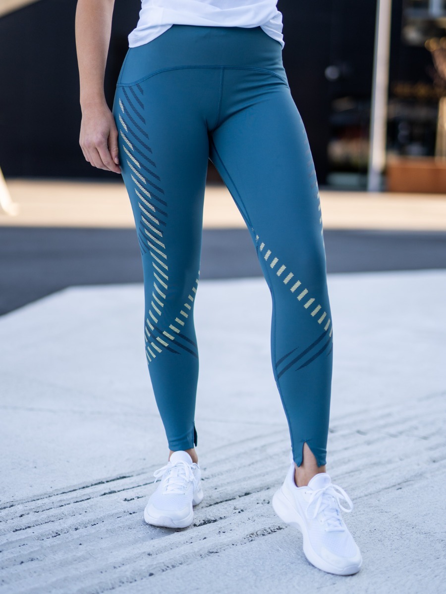Nike Speed Tights 7/8 Runway Ash Green/ Reflective Silver
