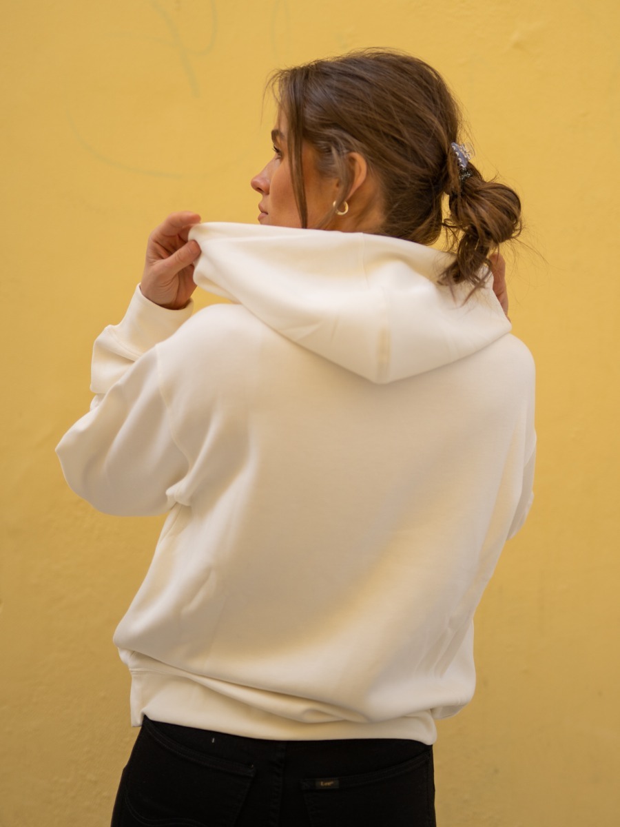 MSCH Copenhagen Ima DS Logo Hood Sweatshirt Egret