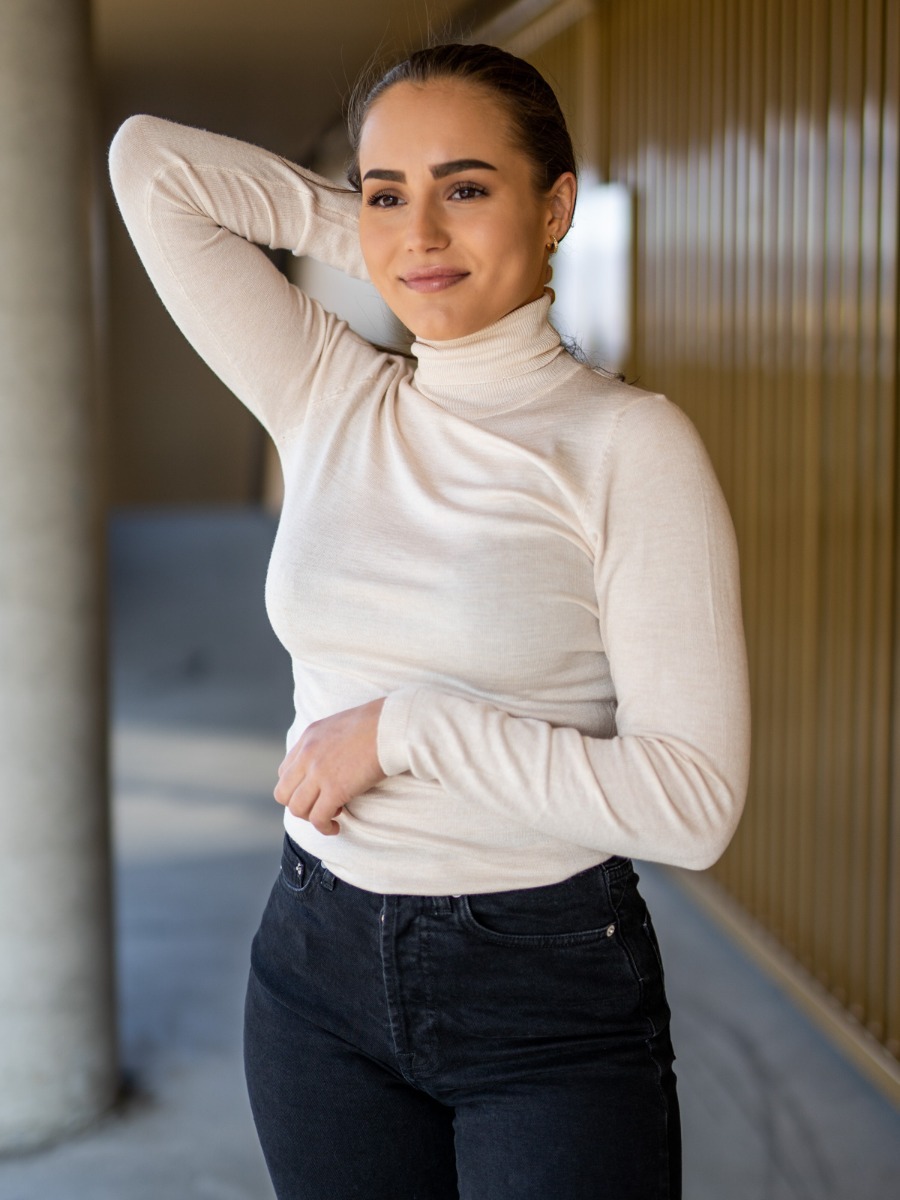 Ichi Mafa Rollneck Oatmeal Melange