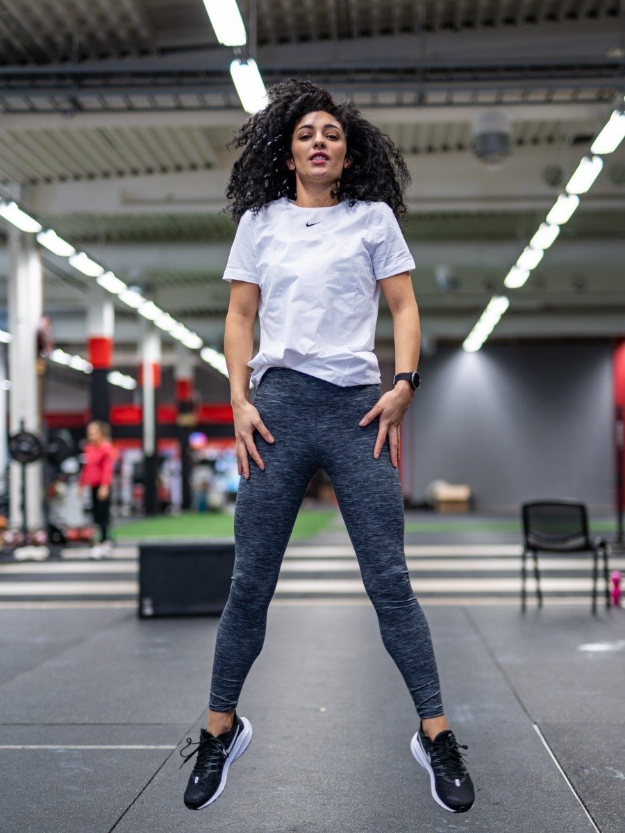 Nike One Luxe Mid Rise Heathered Tights Black/ Grey