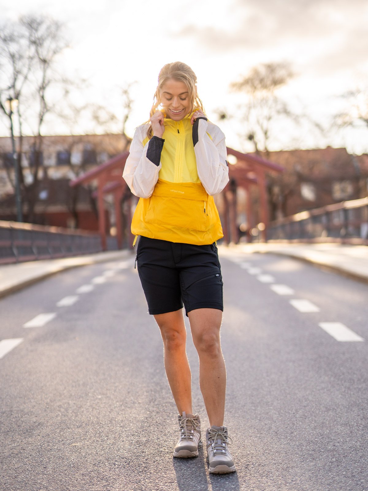 Twentyfour Flåm Light Anorakk Knallgul