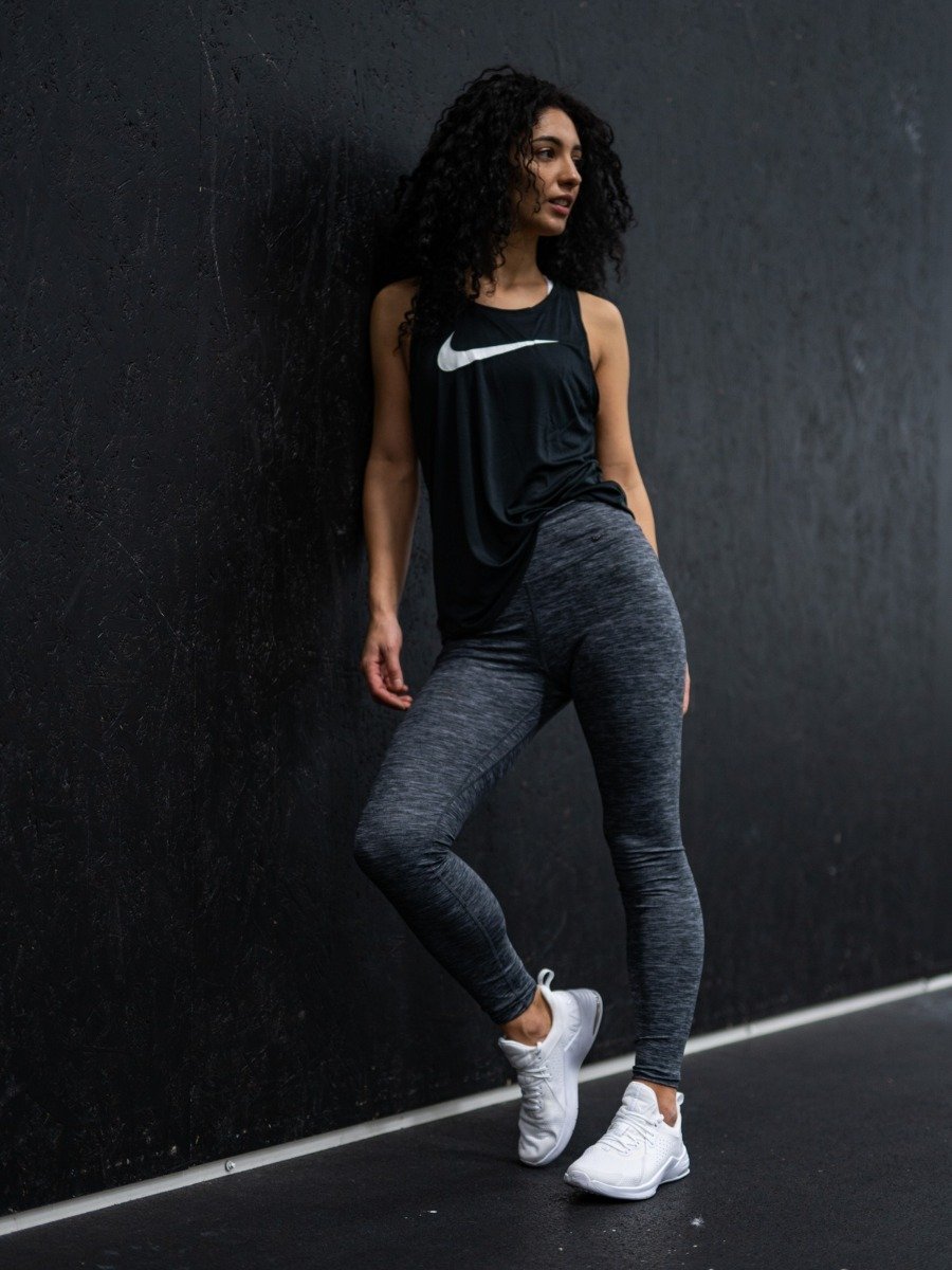 Nike Swoosh Run Tank Black/ Reflective Silver