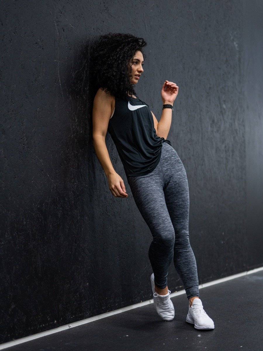 Nike Swoosh Run Tank Black/ Reflective Silver