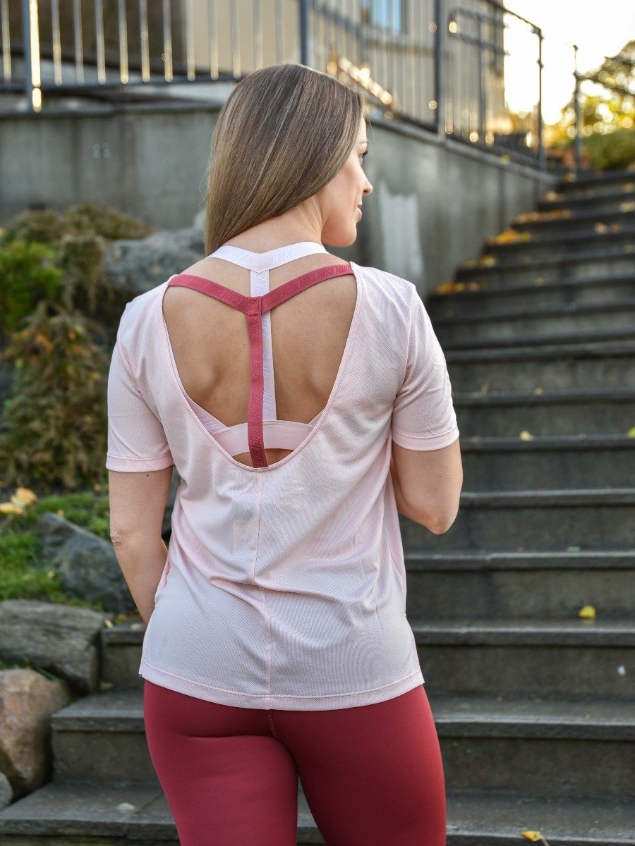 Nike Dry SS Top Elastika Echo Pink