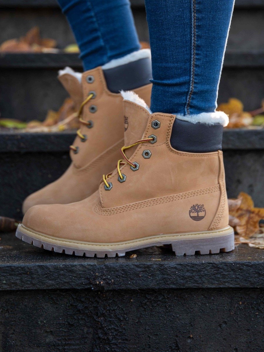 Timberland 6 inch Premium Shearling Lined Wp Boot Yellow