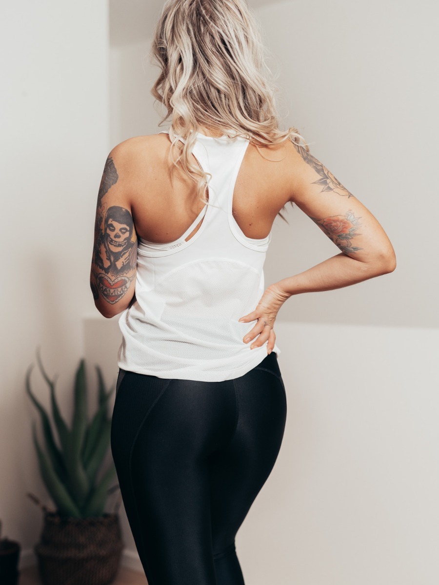 Nike Miler Tank Racer White