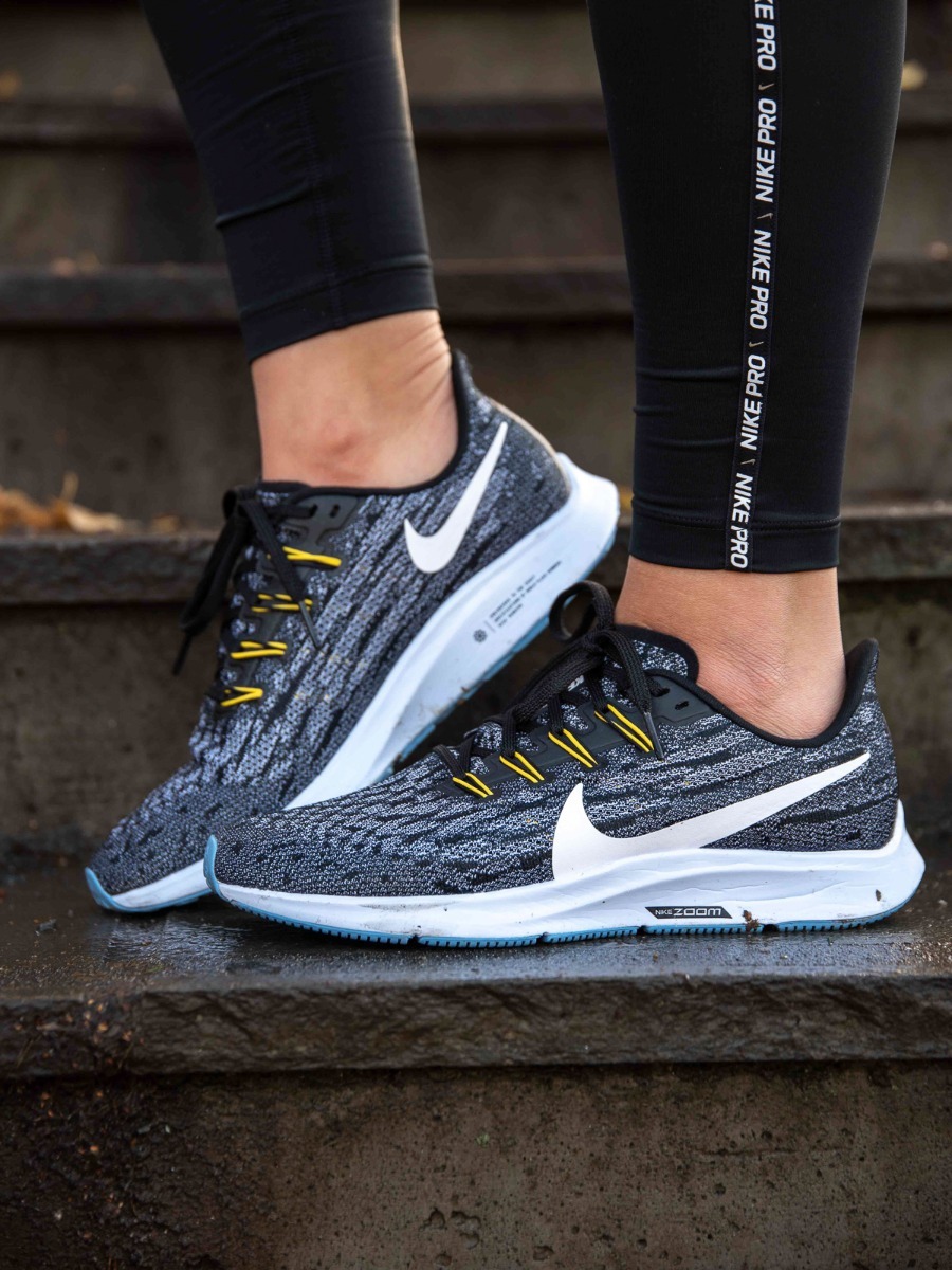 Nike Air Zoom Pegasus 36 Black/ White-half blue-light blue