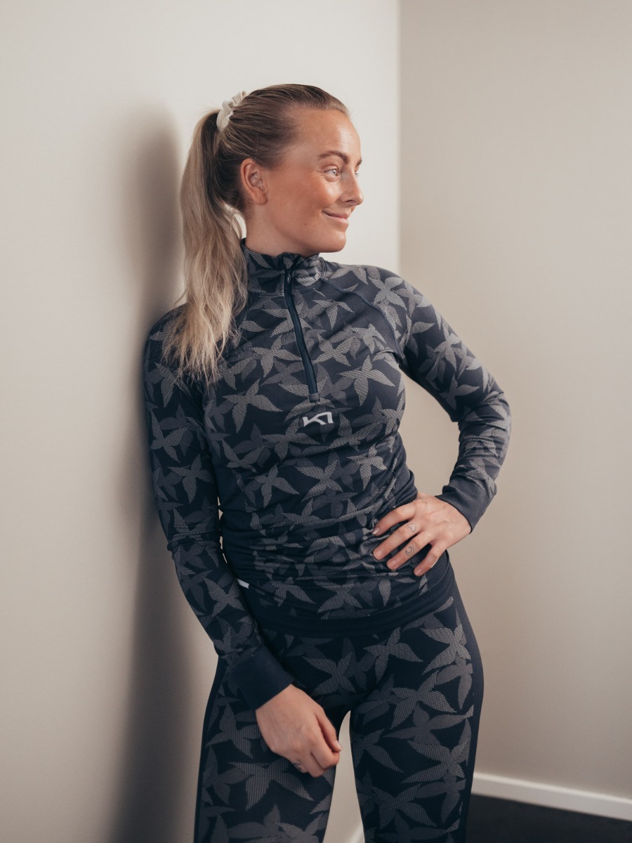 Kari Traa Butterfly Half Zip Marin