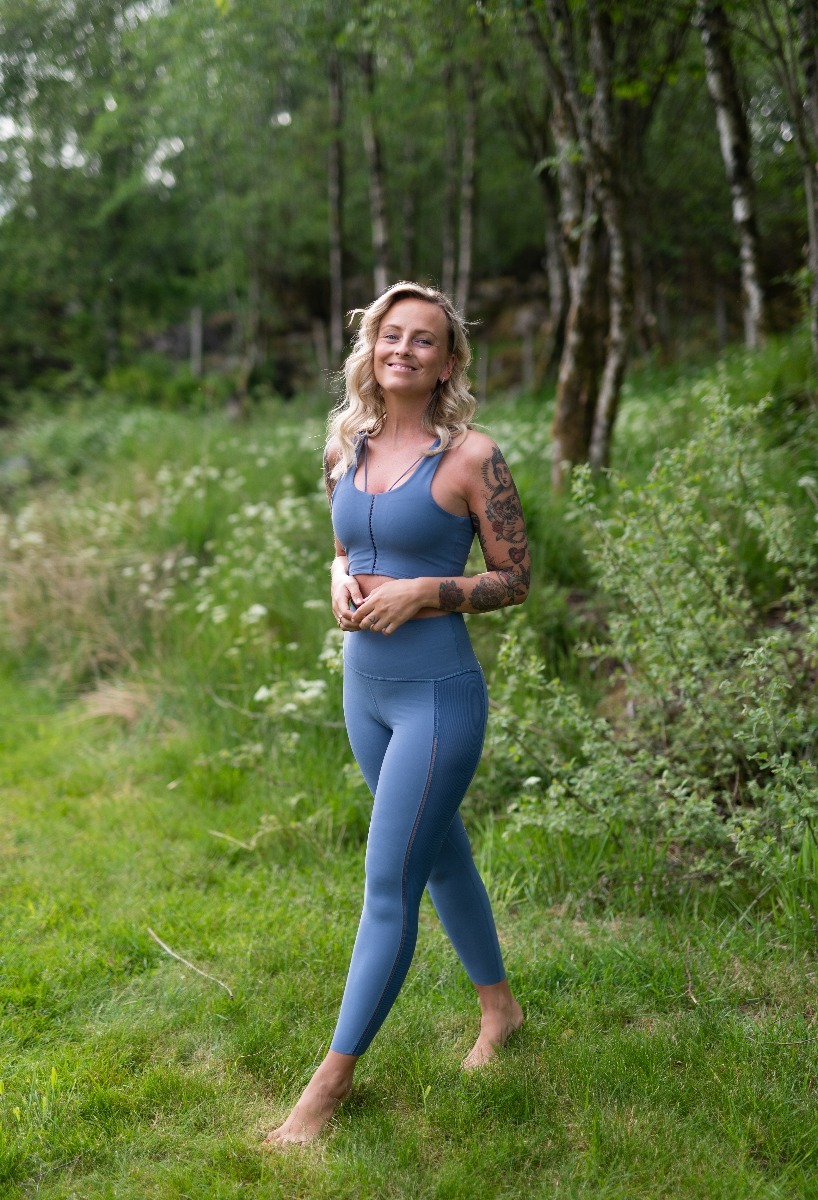 Nike Yoga Tights Diffused Blue/ Obsidian Mist