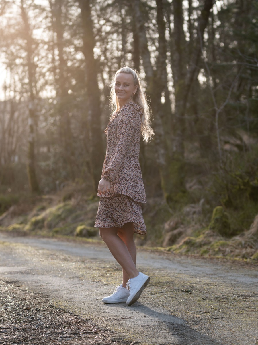 MSCH Copenhagen Merila Rikkelie Long Sleeve Dress Black dots