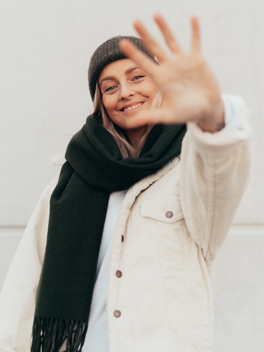 Urban Pioneers Bea Wool Scarf Olive