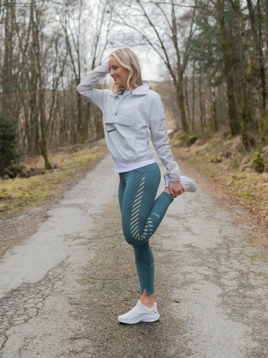 Nike Swoosh Run Half Zip Grey Fog/ Black