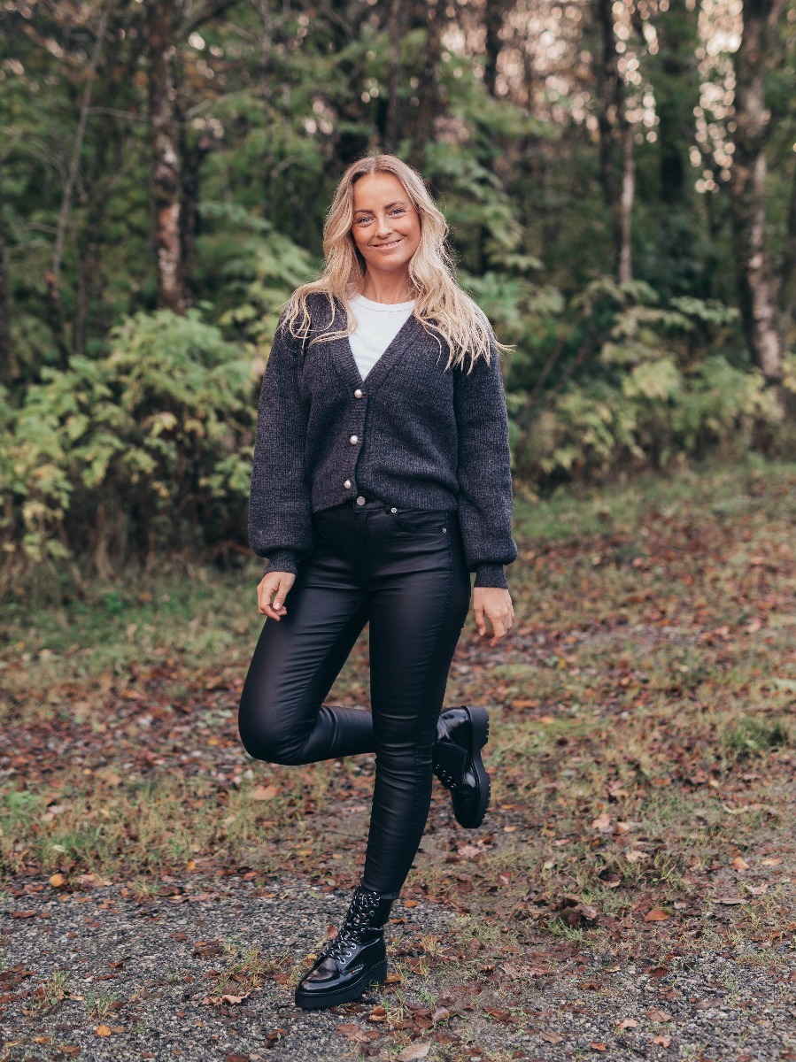 Ichi Marin Cardigan Black