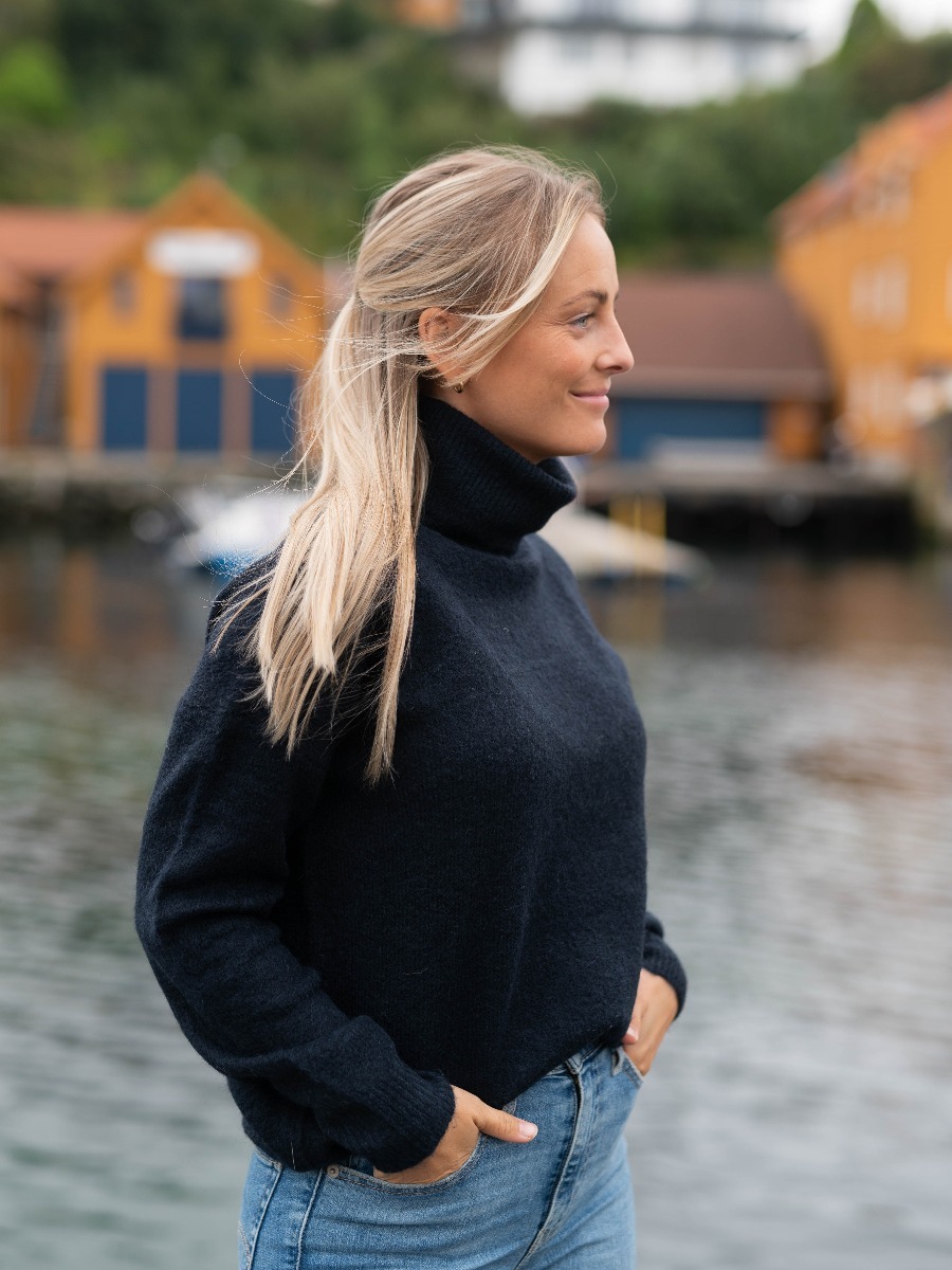 MSCH Copenhagen MSCH Copenhagen Femme Mohair Rollneck Pullover SkyCaptain