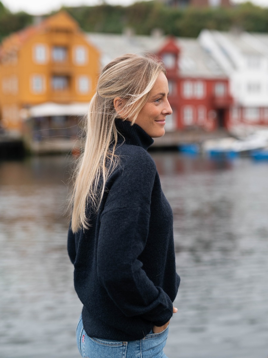 MSCH Copenhagen MSCH Copenhagen Femme Mohair Rollneck Pullover SkyCaptain