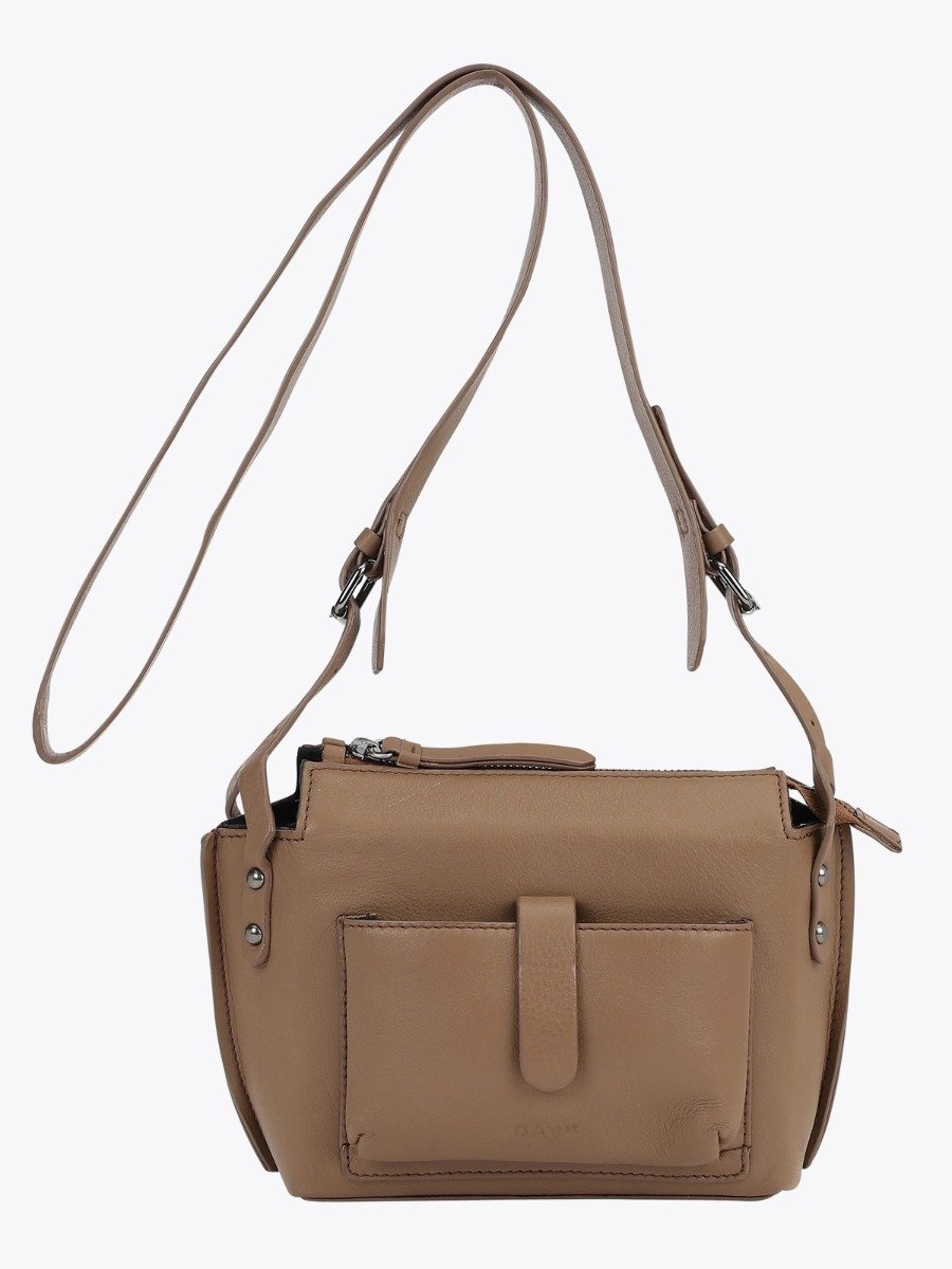 DAY ET DAY Leather Tokyo Crossbody Camel Beige