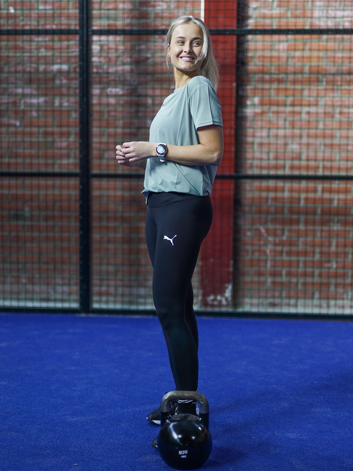 Athlecia Lizzy Slub Tee Slate Gray / Grønngrå