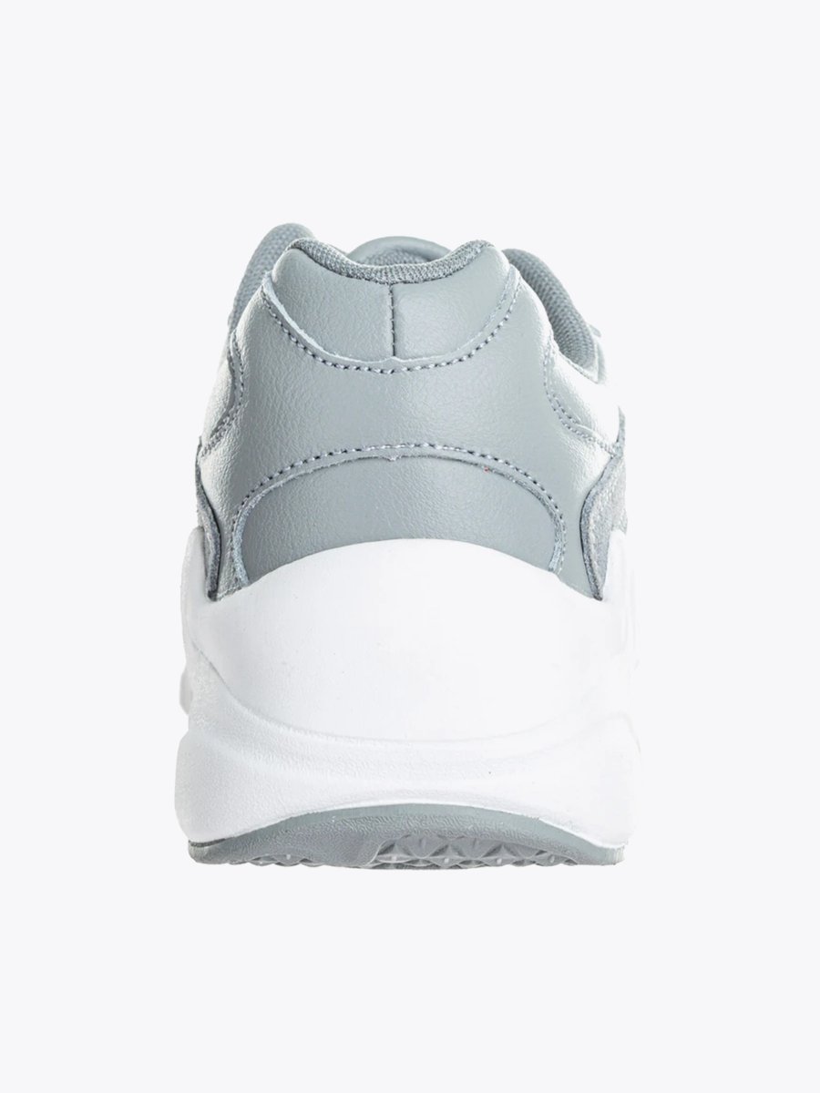 Athlecia Chunky Leather Trainers Pearl Grey