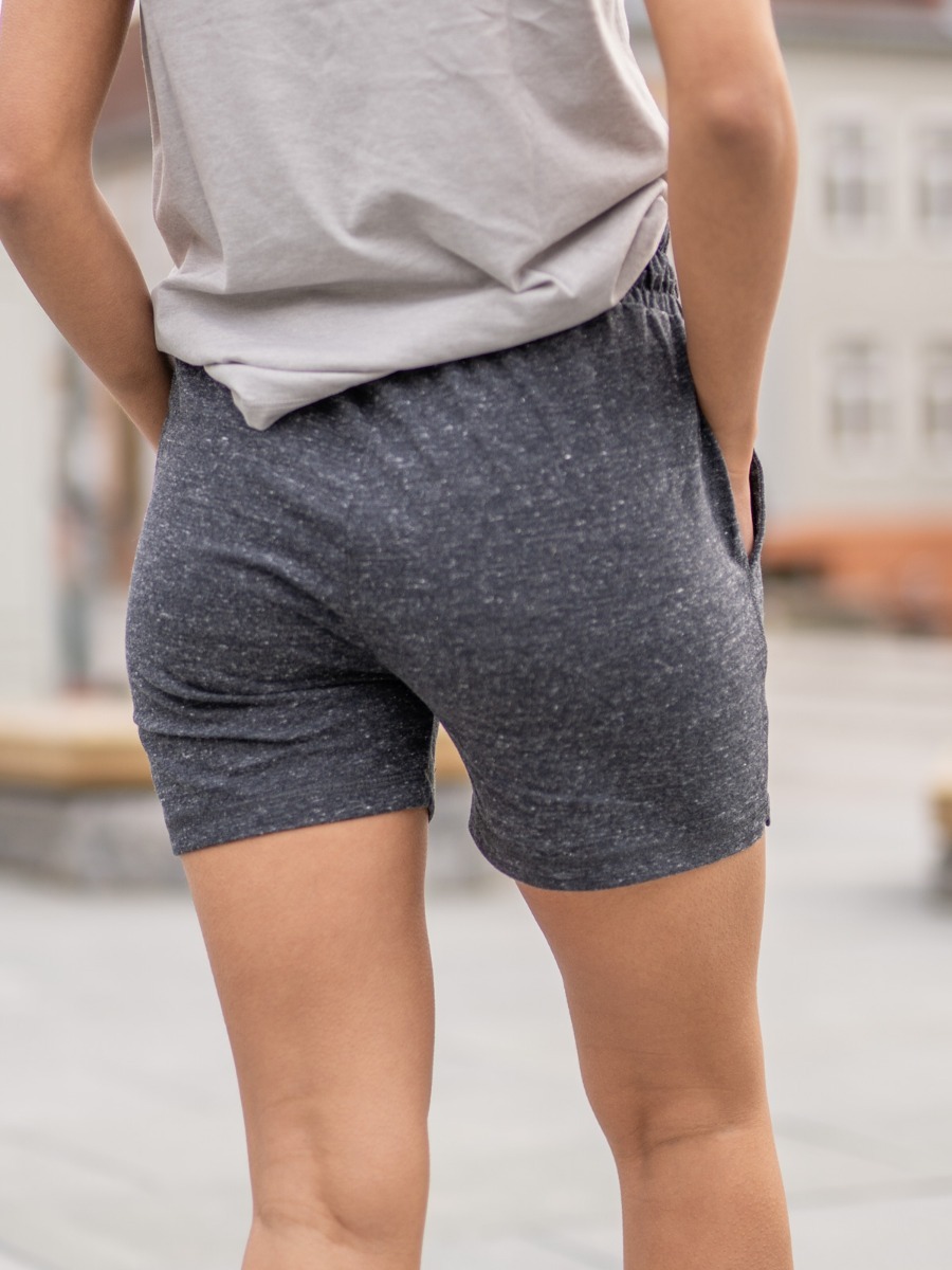 Athlecia Chestine Melange Sweat Shorts Dark Grey Melange