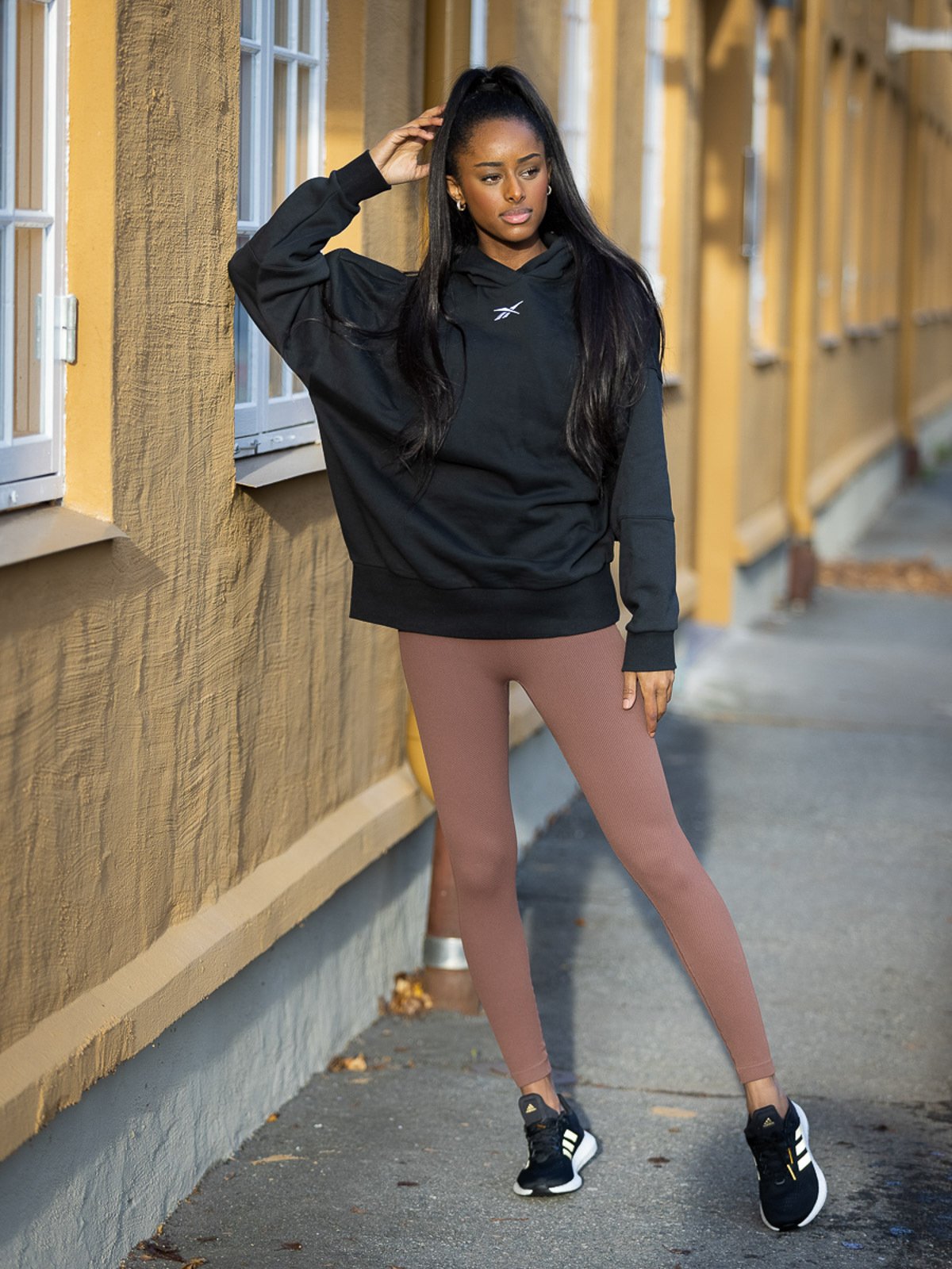 Athlecia Flow Ribbed Seamless Tights Burnt Rose