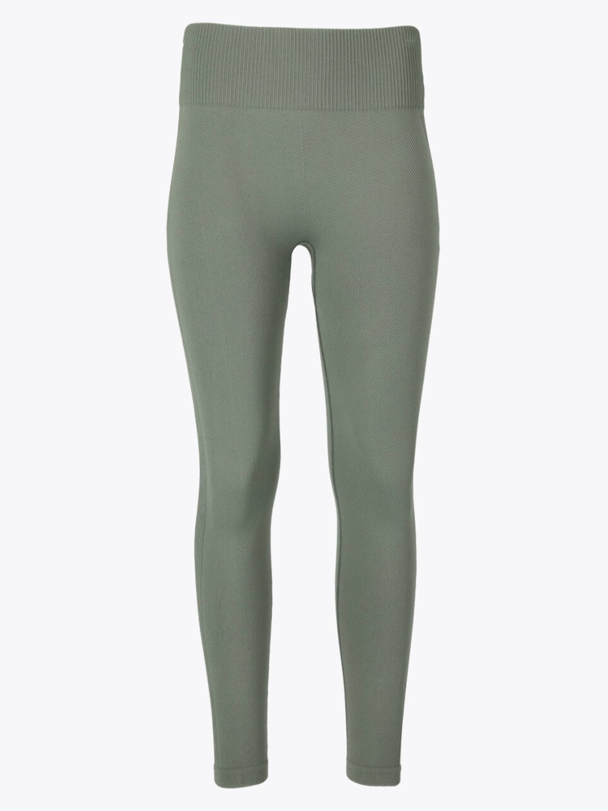 Athlecia Flow Ribbed Seamless Tights Desert Green