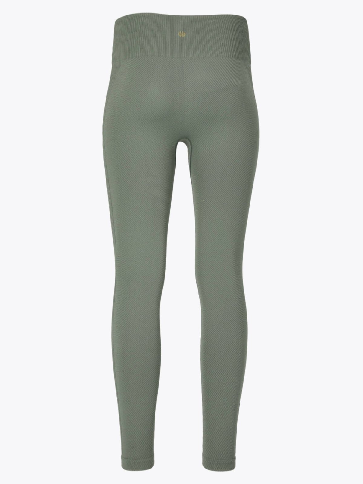 Athlecia Flow Ribbed Seamless Tights Desert Green