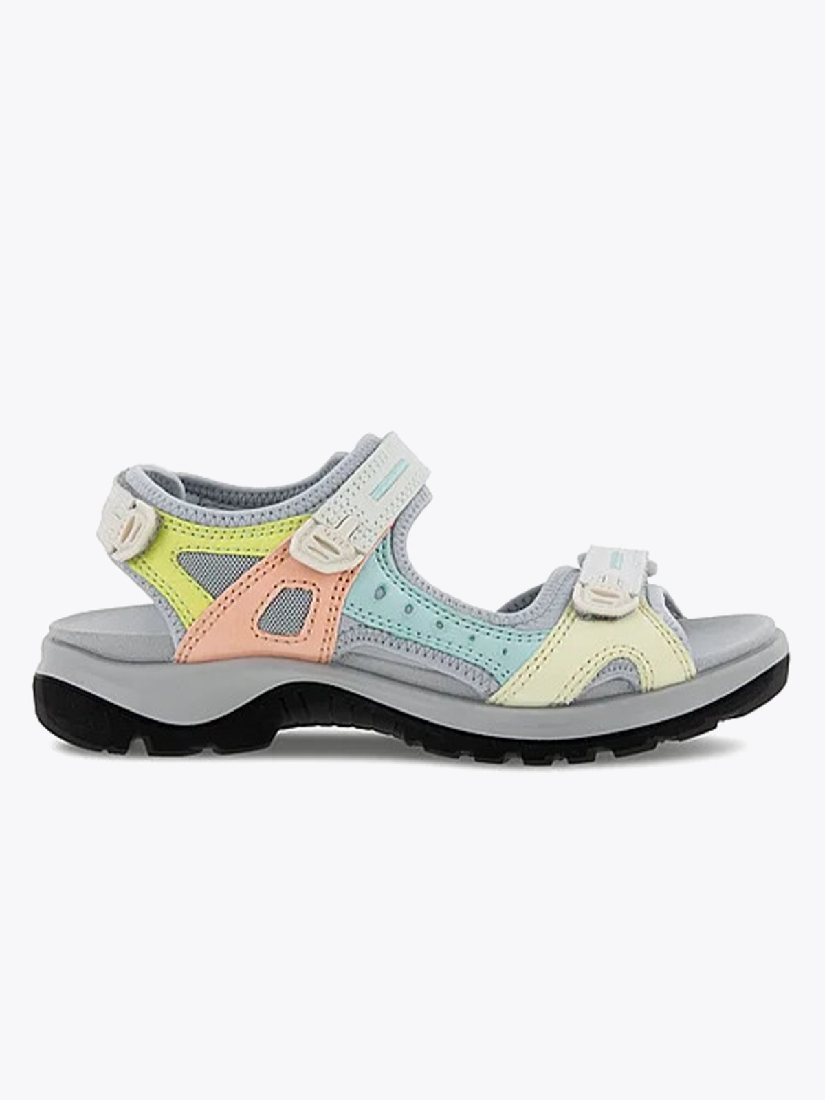 ECCO Offroad Flat Sandals Multicolor Shadow White