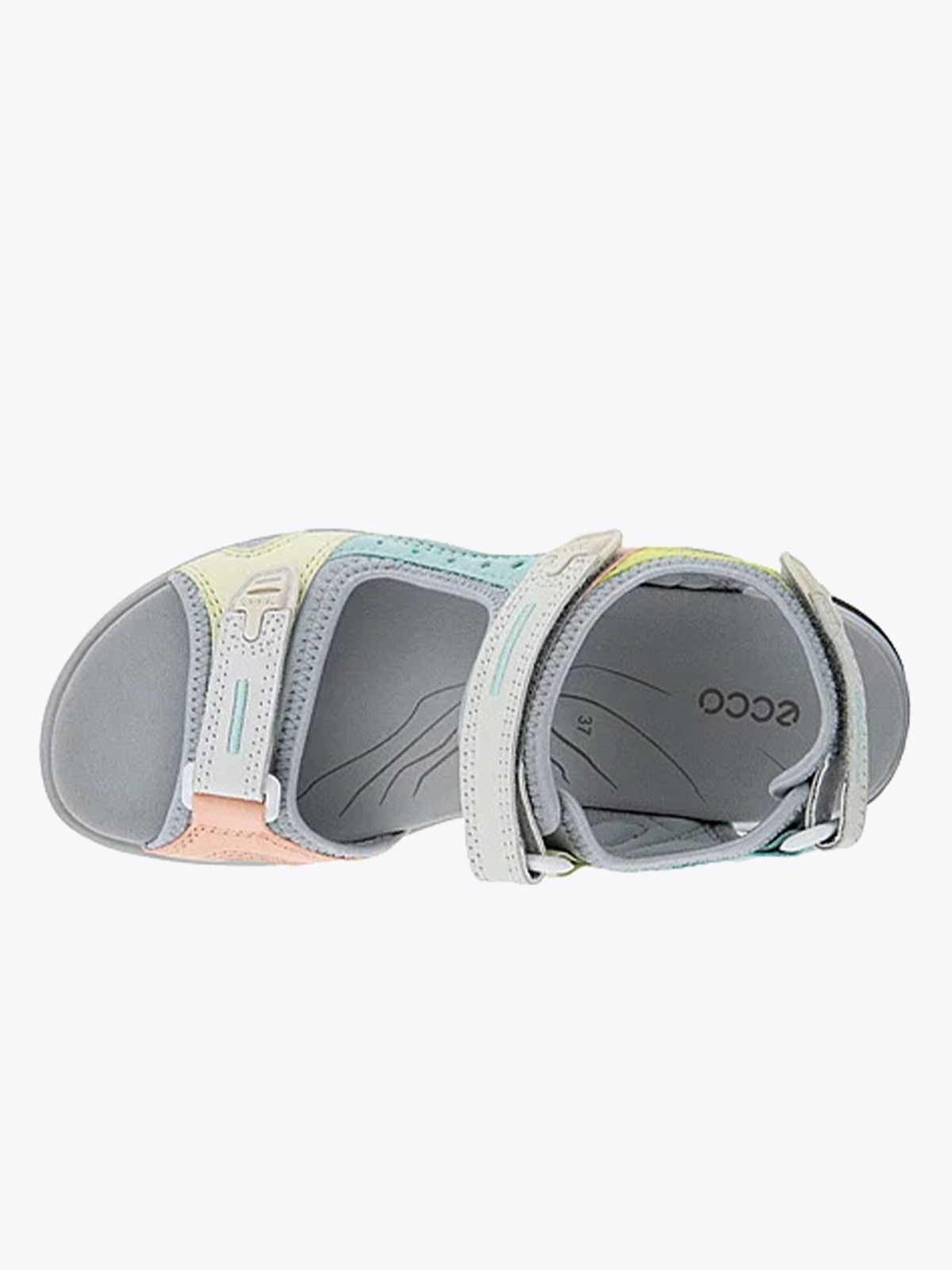 ECCO Offroad Flat Sandals Multicolor Shadow White