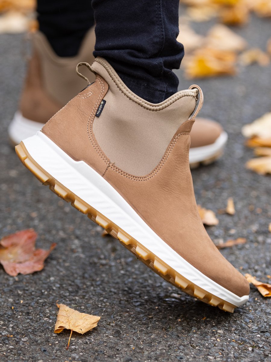 ECCO Exostrike Chelsea GoreTex Camel