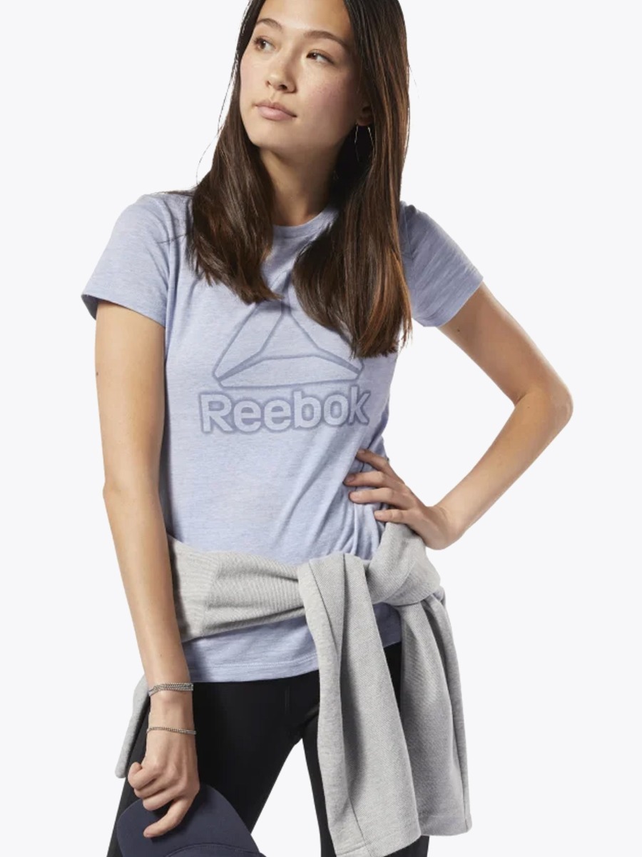 Reebok TE Marble Logo Tee Denim dust