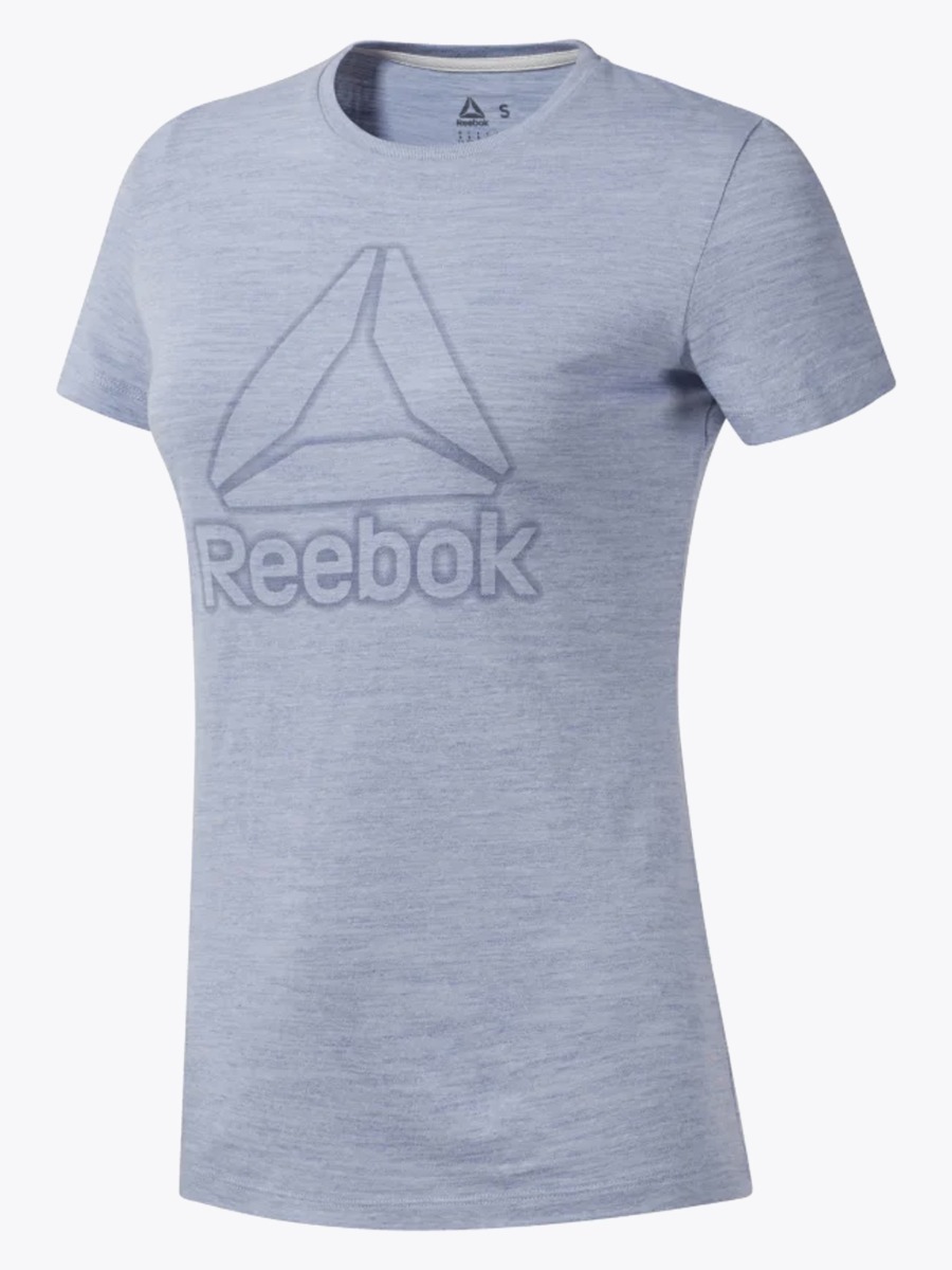 Reebok TE Marble Logo Tee Denim dust