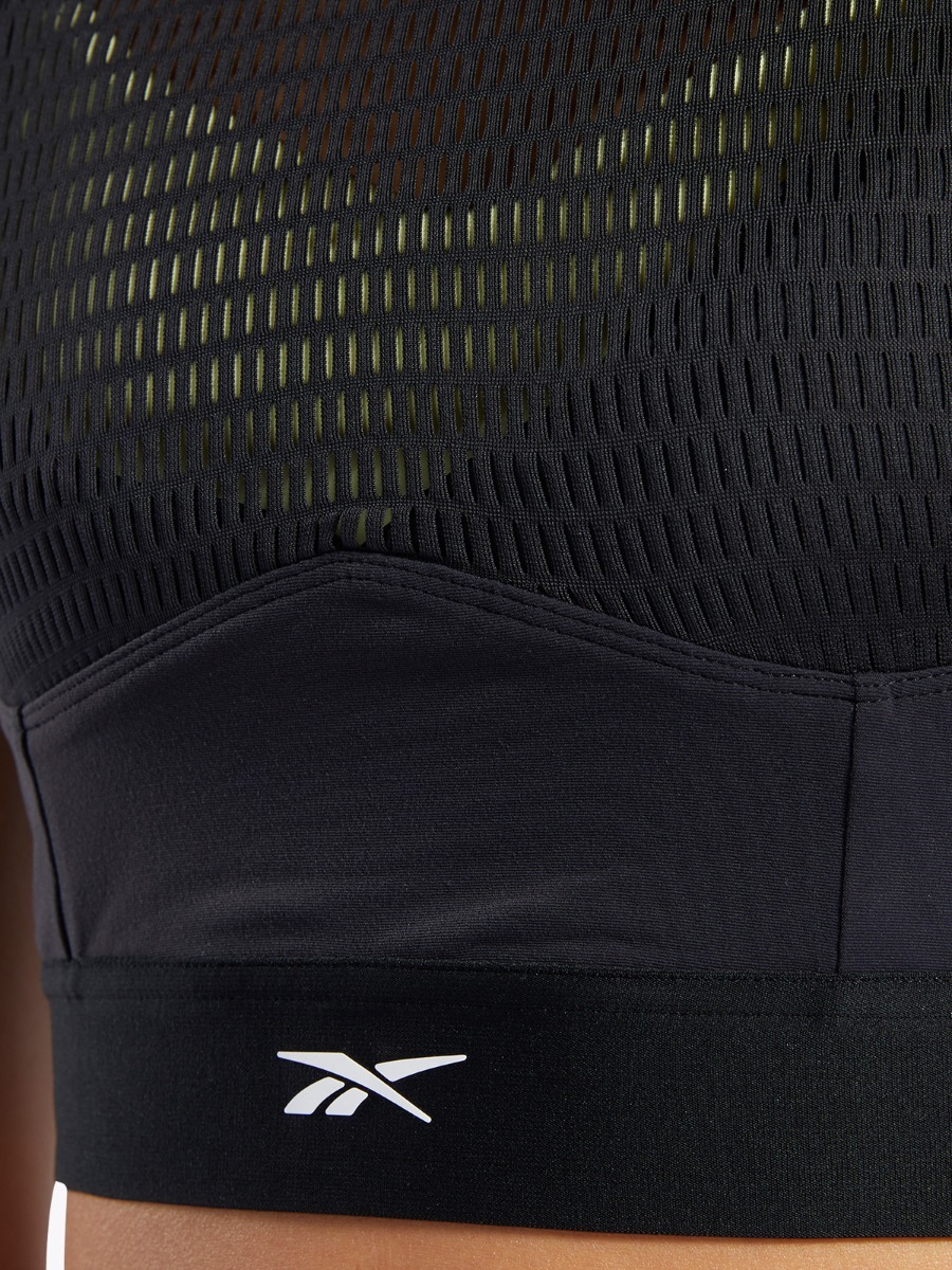 Reebok TS Crop Performance Top Black