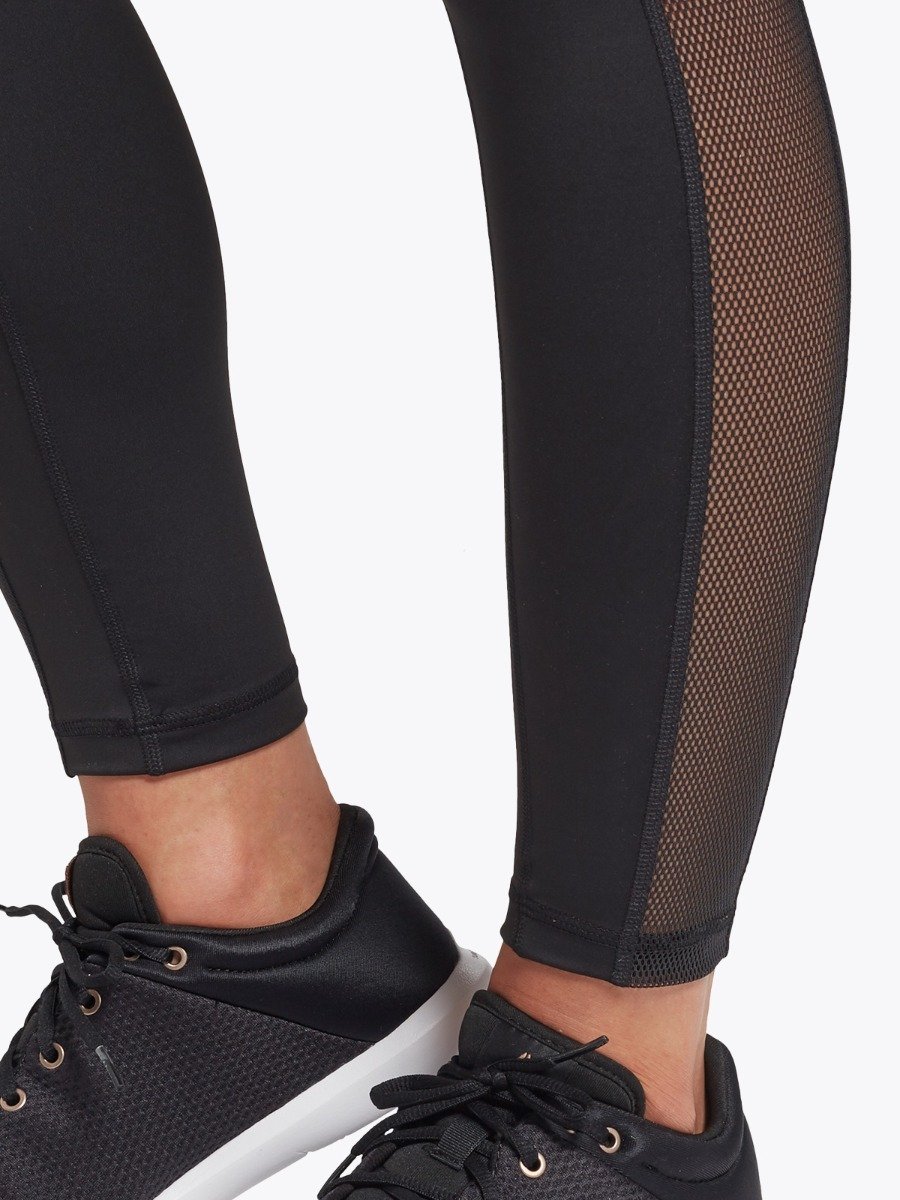 Reebok SH HighRise Black Mesh Tight Black
