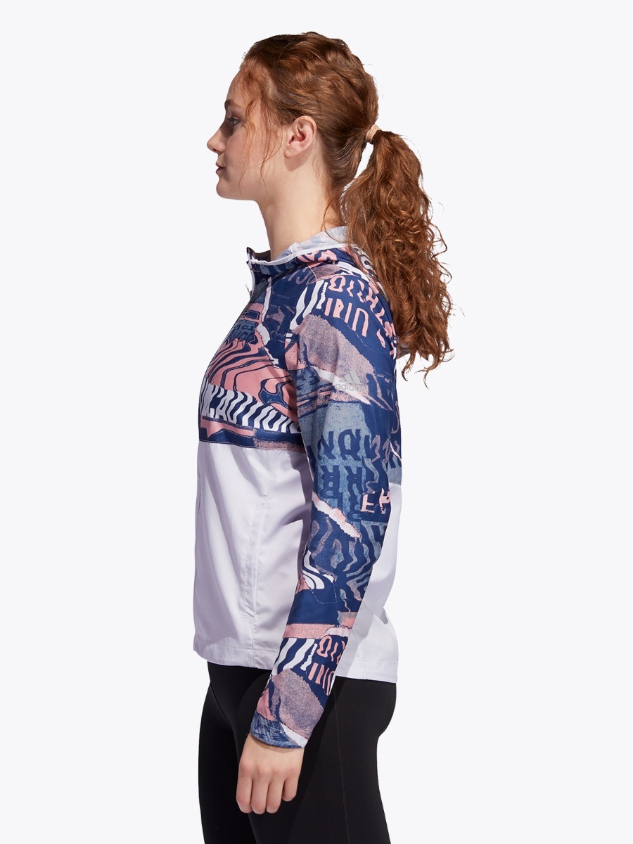 adidas Own The Run Jacket Dash Grey/ Glory Pink/ Tech Indigo