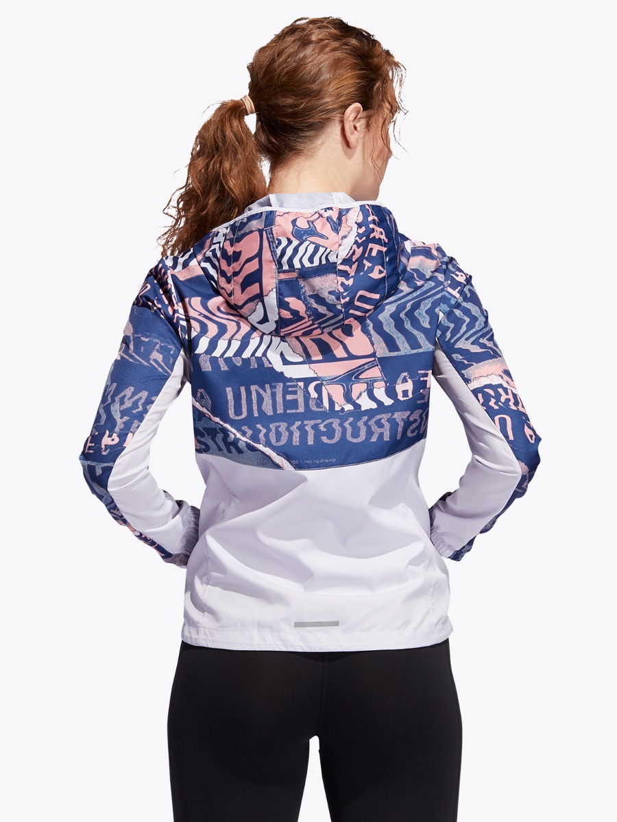 adidas Own The Run Jacket Dash Grey/ Glory Pink/ Tech Indigo