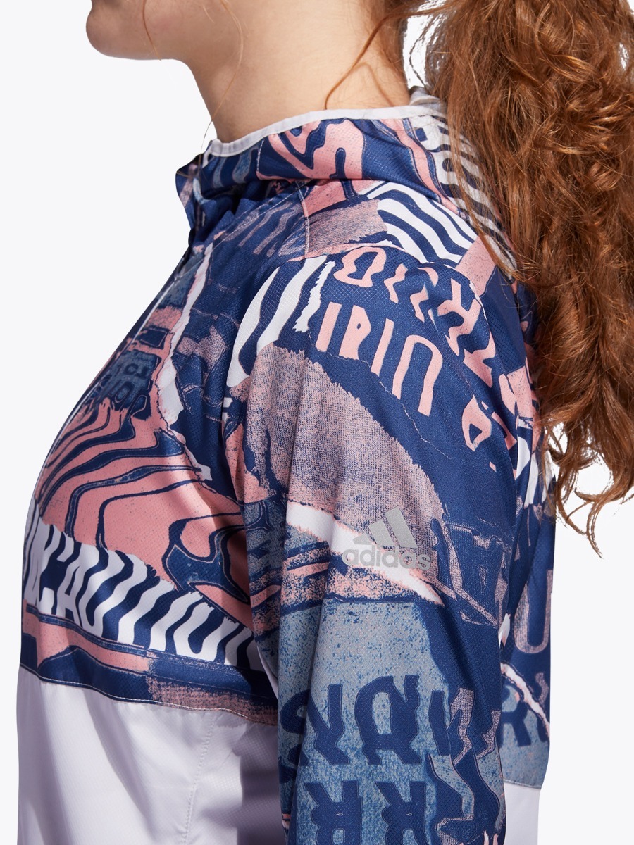 adidas Own The Run Jacket Dash Grey/ Glory Pink/ Tech Indigo