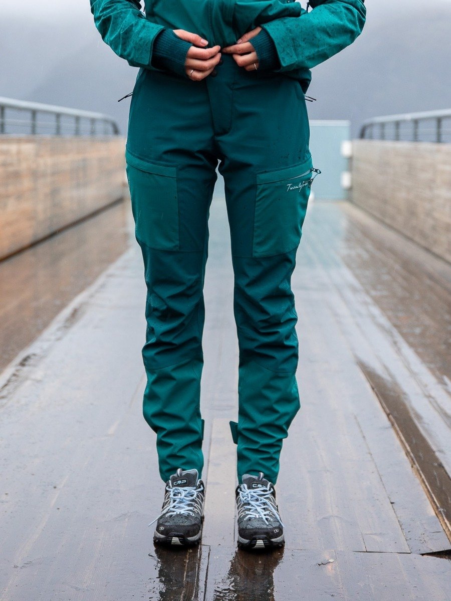 Twentyfour Flåm Stretch 2-lags bukse Mørk grønn