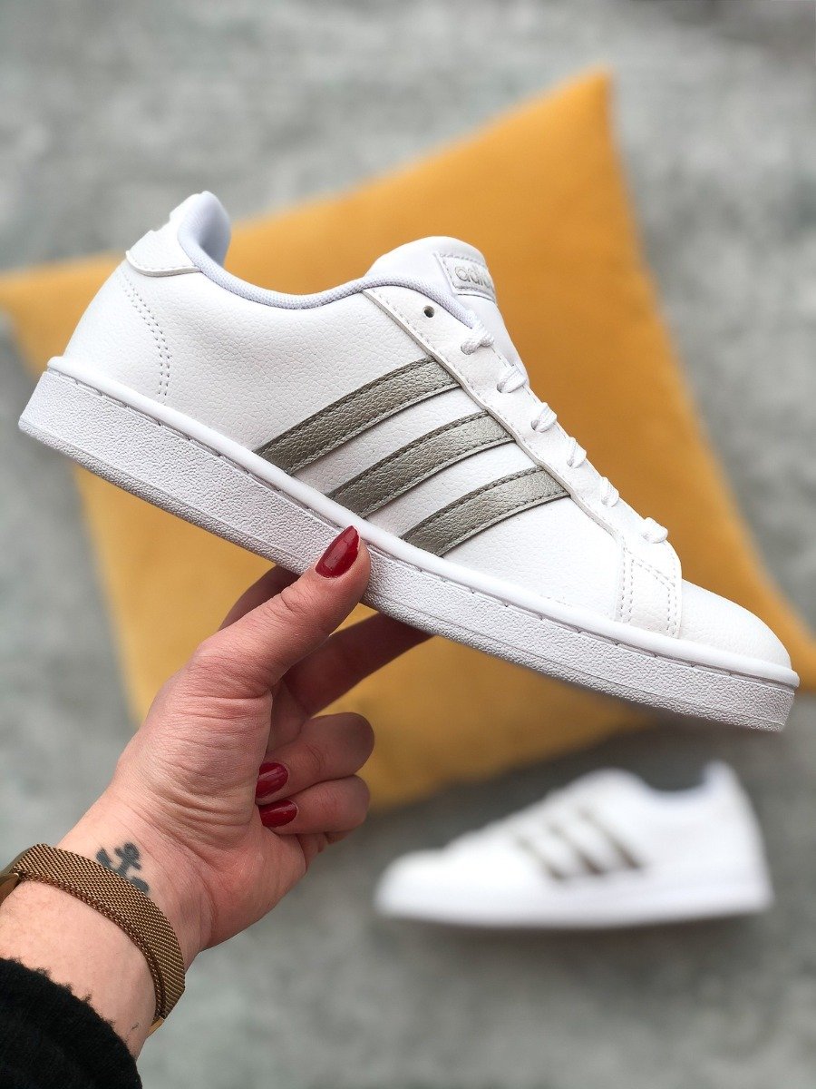 adidas Grand Court Cloud White/ Platin Met