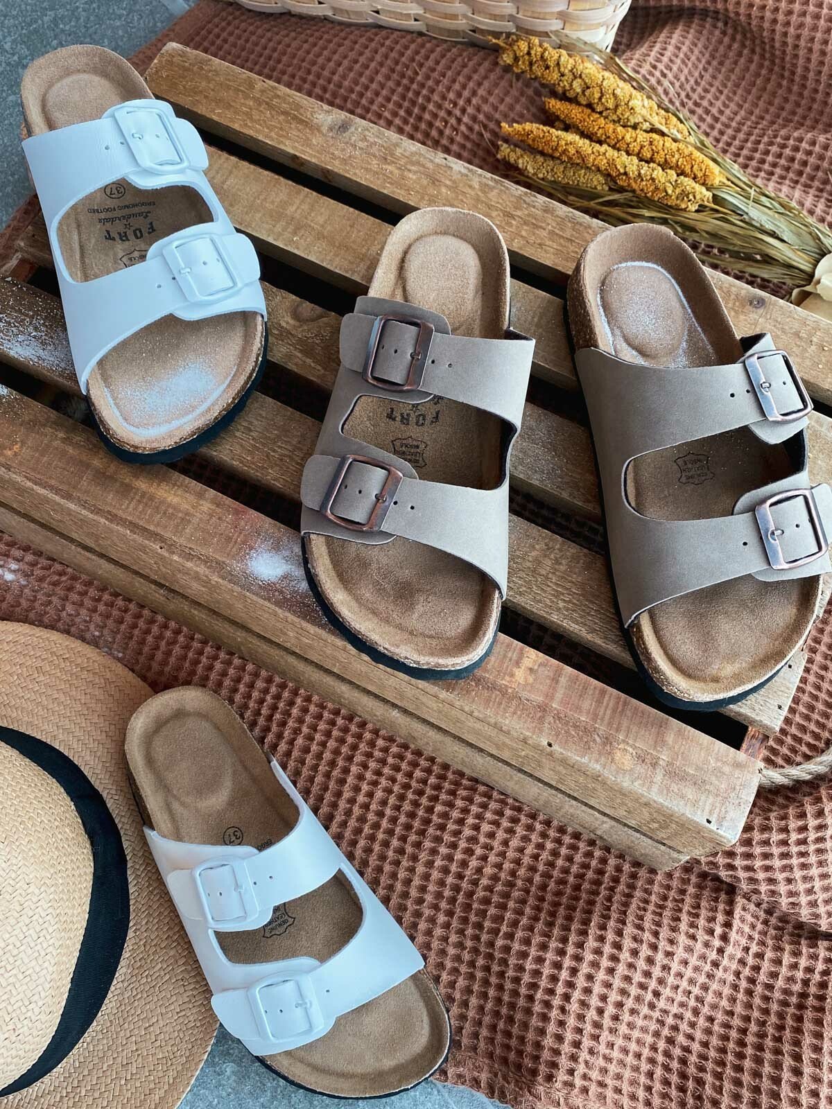 Fort Lauderdale Antibes Cork Sandal Grå
