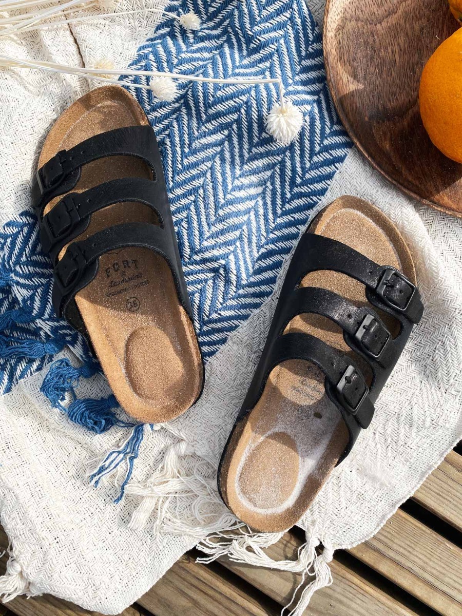 Fort Lauderdale Santa Cork Sandals Sort