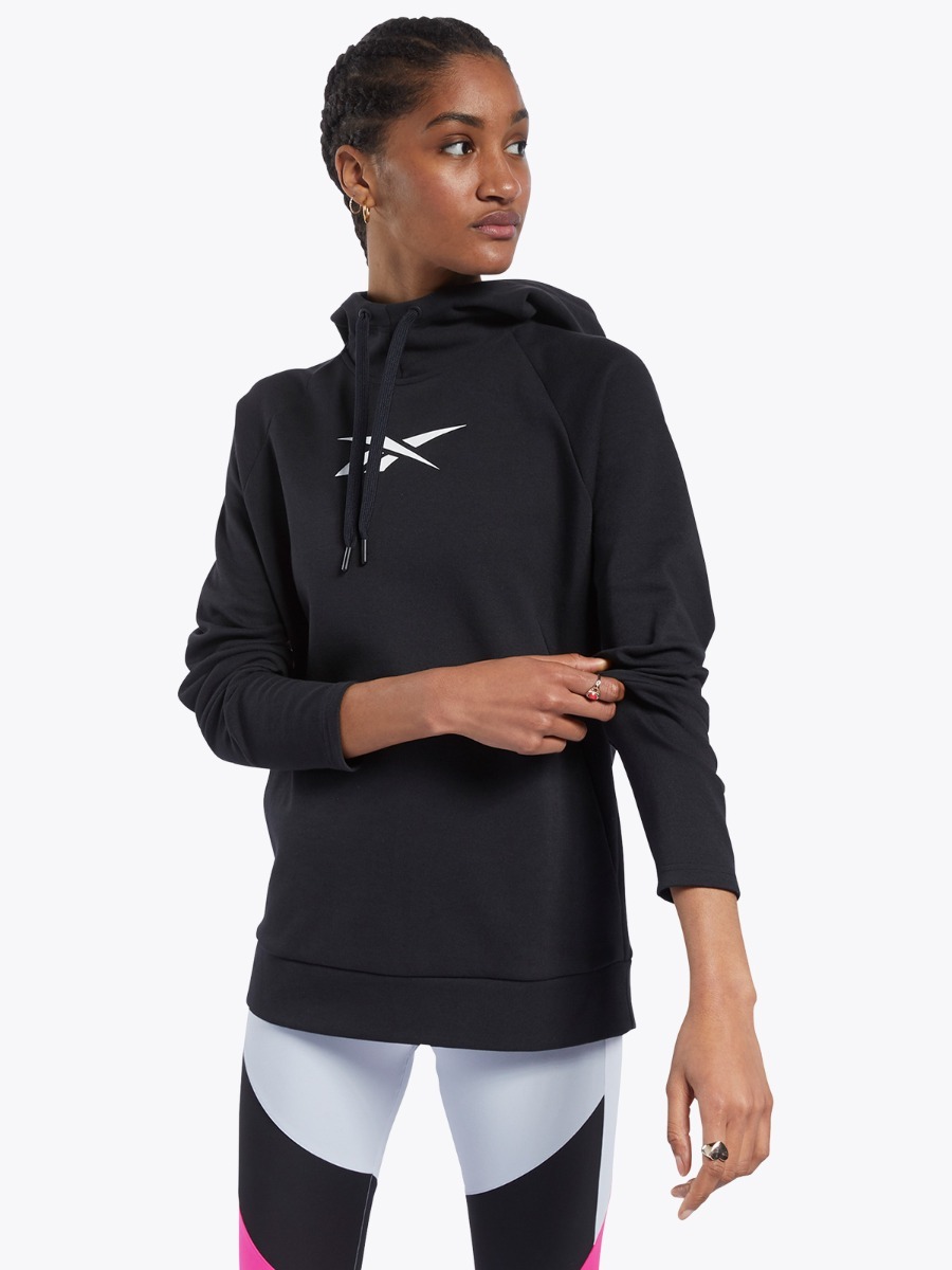 Reebok Quick Cotton Vector Hoodie Black