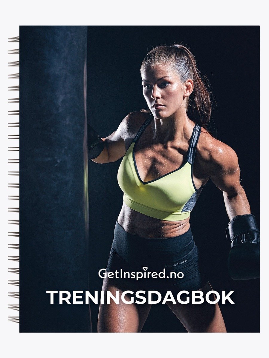 Get Inspired Treningsdagbok Sort
