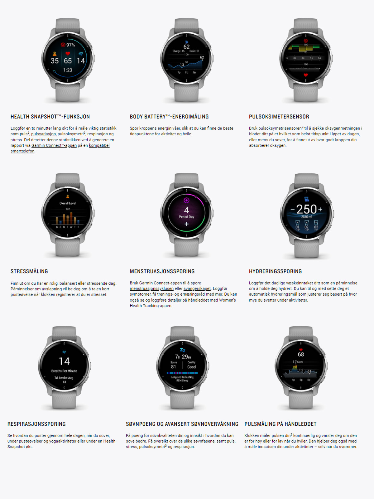 Garmin Venu 2 Plus Skifergrå / Sort