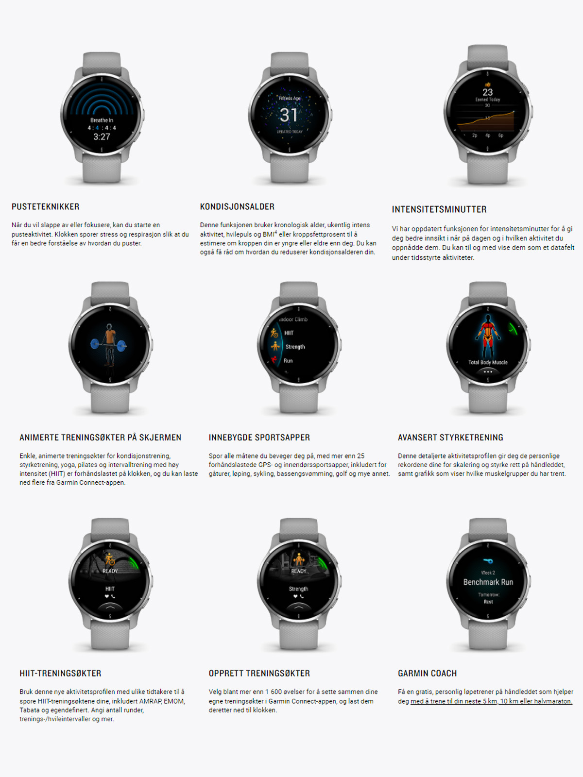 Garmin Venu 2 Plus Skifergrå / Sort