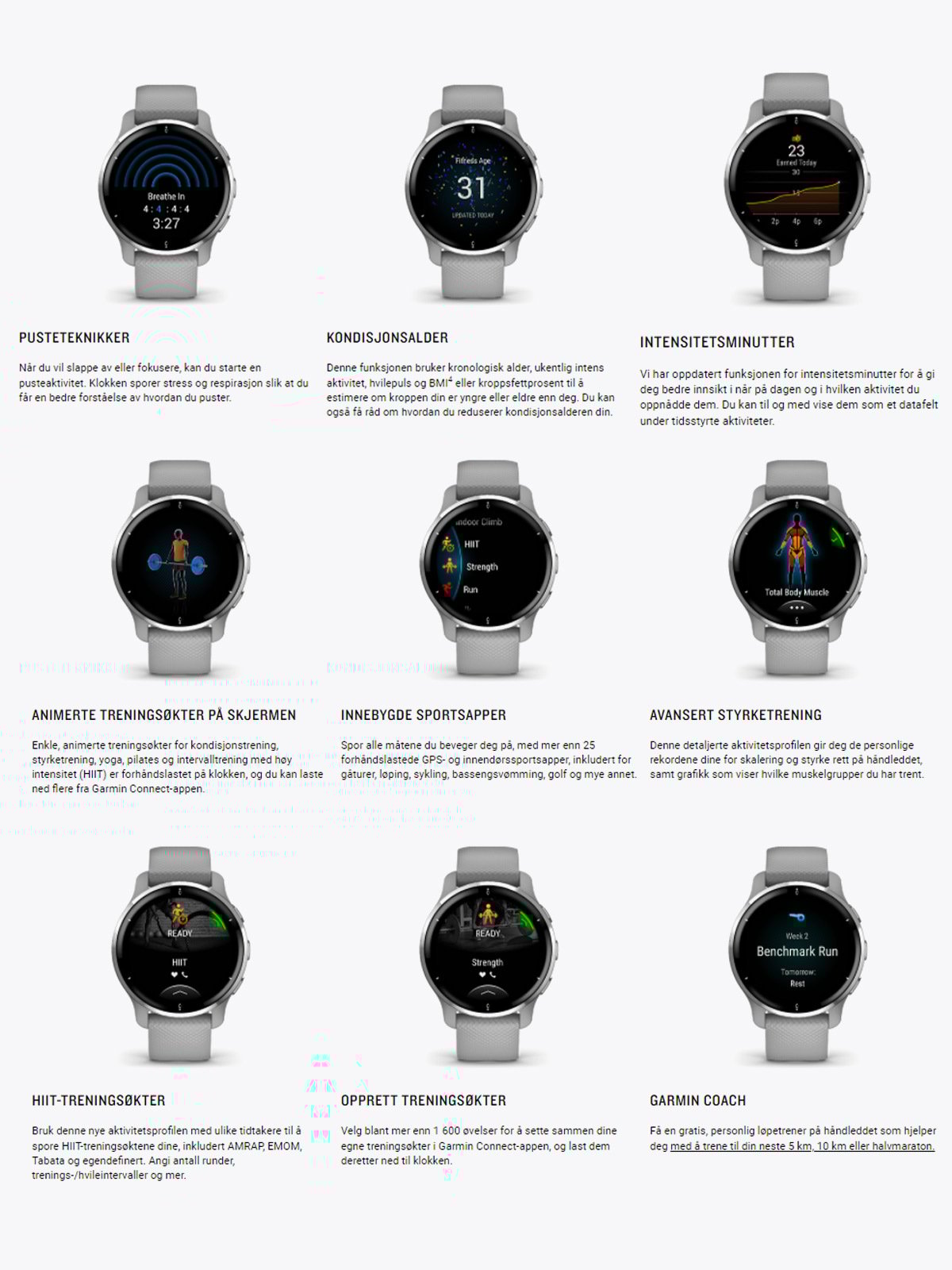 Garmin Venu 2 Plus Skifergrå / Sort