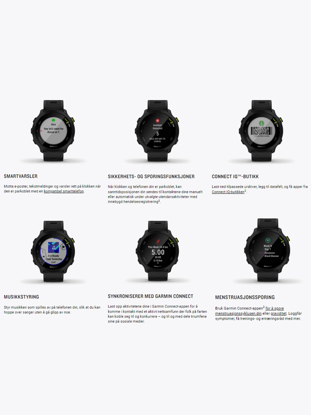 Garmin Forerunner 55 Sort