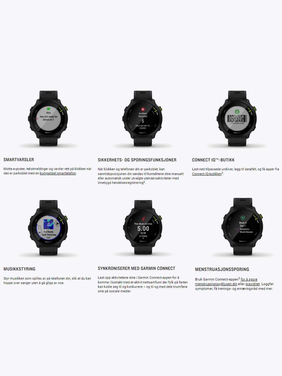 Garmin Forerunner 55 Hvit